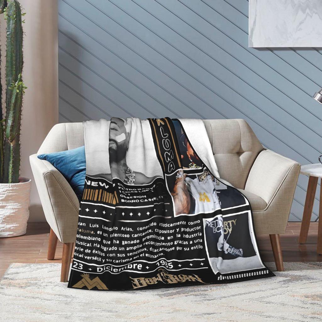 Maluma Pretty Dirty rapper  Blanket Warm Cozy Fluffy  Throw Blankets for Sofa 50x60 Inch Multi-size Plush Thin Quilt