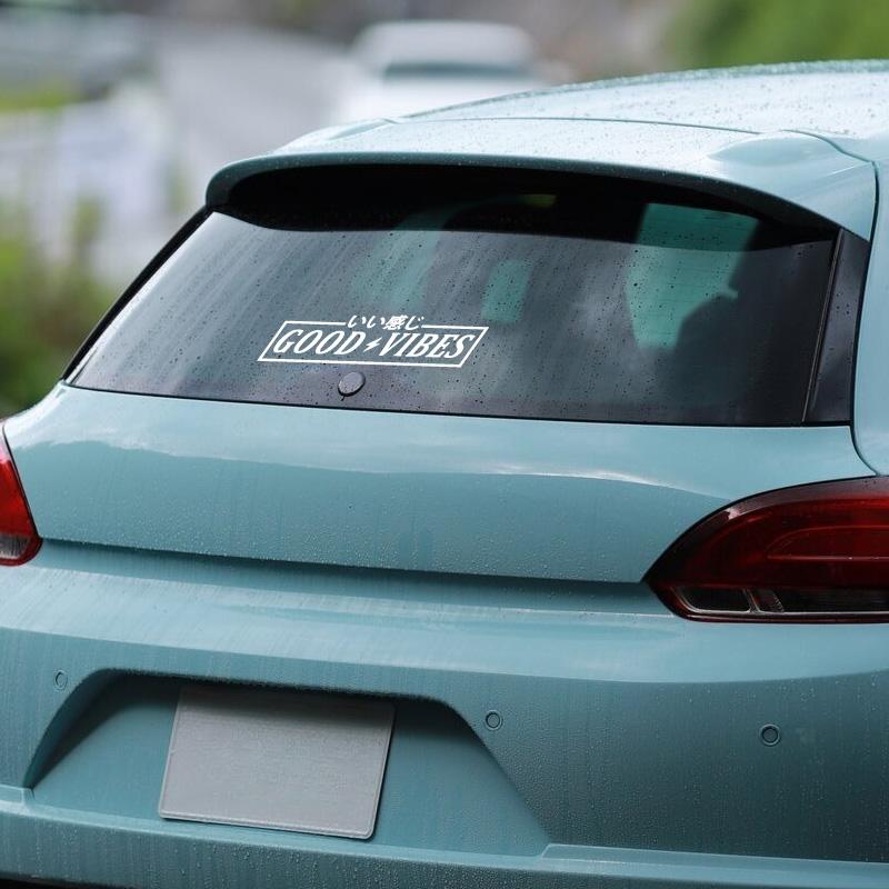GOOD VIBESStickersdecal For Car Door And Window Decoration Stickers Car Accessories ,Fun Decorative Stickers, Motorcycle