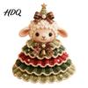 Decoración de Árbol de Navidad Hecha a Mano Kit de Ganchillo de Animales DIY Vaca de las Highlands Linda Paso a Paso Guía de Tejido Perro Salchicha Gato Kit de Manualidades para Principiantes Festivo