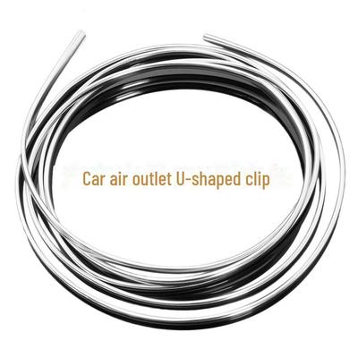 Chrome Plated Car Air Outlet Decorative Strips for U-Shaped Grille, 4*6 Inches. Brighten Up Your Air Conditioning Grille!