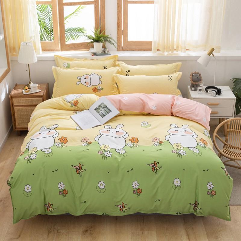 Aloe Cotton Blend Bedding Set Striped Sheet Style Modern Simple 1.2m/1.5m/1.8m/2.0m/2.2m Beds Home Bedroom Decor