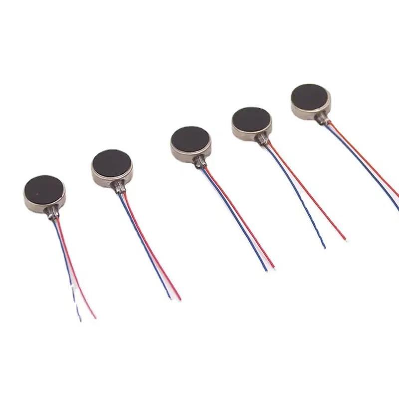 10Pcs/Lot Mini Vibration Motor DC 3V 12000rpm Flat Coin Button-Type Micro DC Vibrating Motor for Mobile Cell Phone Pager Tablet