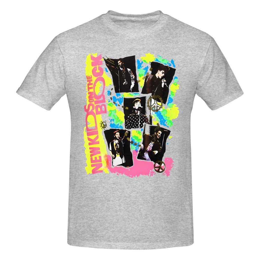 80s Nkotb On The Block Happy Campus Style Tshirt Korean Style Sweet Cool Rich Color Cotton Tee