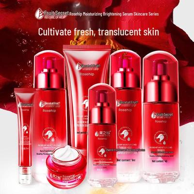 Rose Hip Moisturizing & Brightening Skincare Gift Box – Hydrates, Locks In Moisture, and Reduces Wrinkles