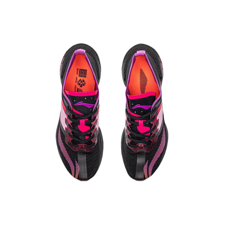 Li Ning Shadow Essential Lightweight Coverage Low Top Running Shoes Women's Black Purple ARHQ258-2