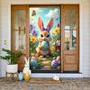 Bunny Celebration Display Pink Polka Dots Rabbit Background Easter Display Cartoon Easter Decor Banner For Holiday Gift Holiday