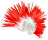 Polish Fan Wig Red and White Iroquois Euro