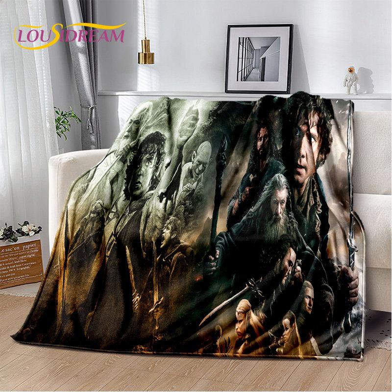 L-Lord of the Rings H-Hobbit Soft Plush Blanket,Flannel Blanket Throw Blanket for Living Room Bedroom Bed Sofa Picnic Cover Kids
