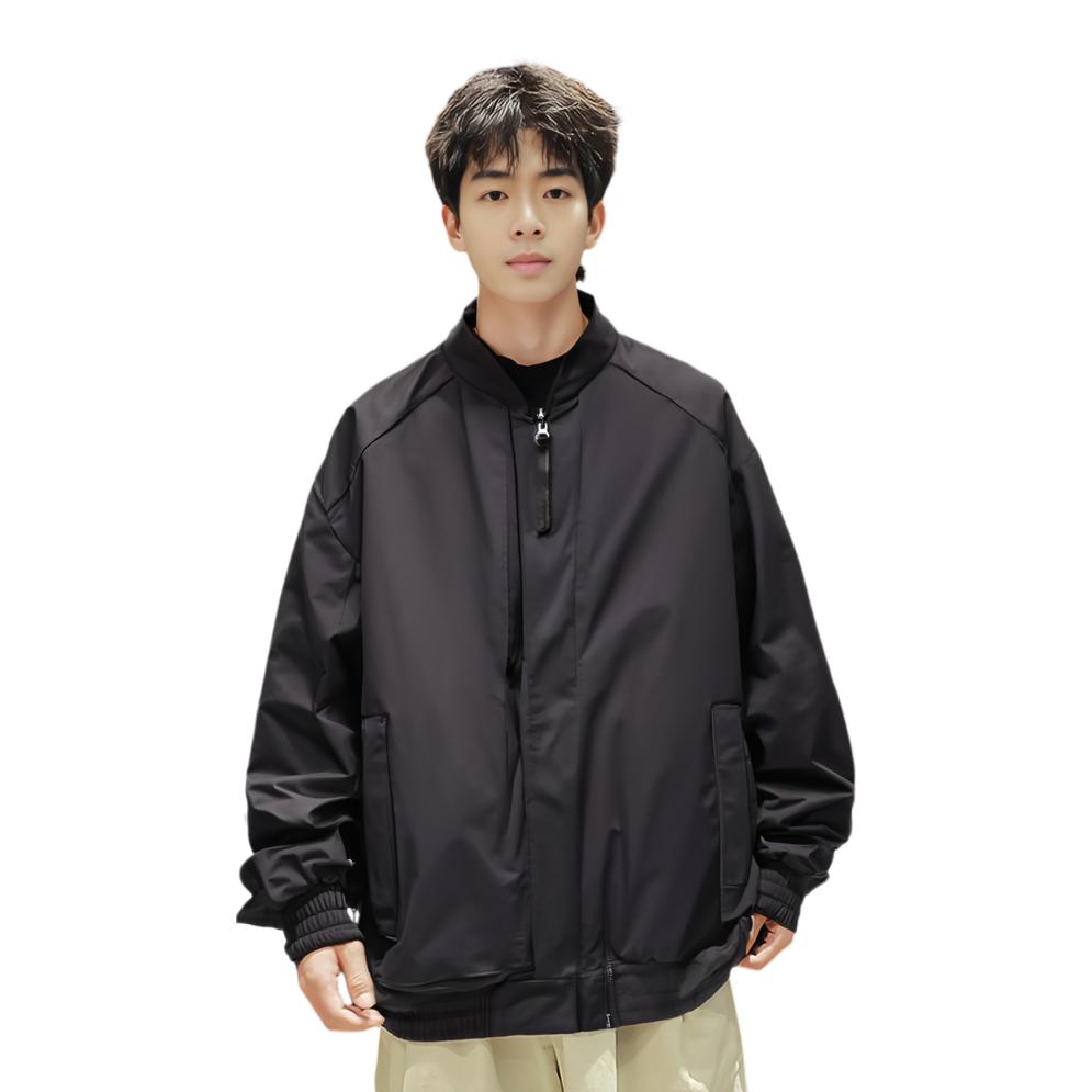 Li Ning X Jackie Chan Collaboration Kung Fu Series Logo Loose Long Sleeve Jacket Men Jacket Black AJDR423-1