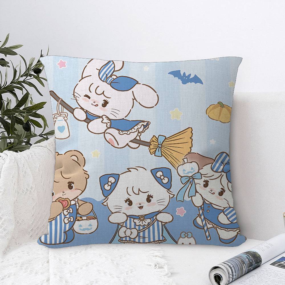 Cute MMikko IIllustrations pillow cover sofa cushion cover home room decoration children gift