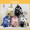 Adorable Nylon Kids Backpack Cute Bear Design Suitable For Boys And Girls