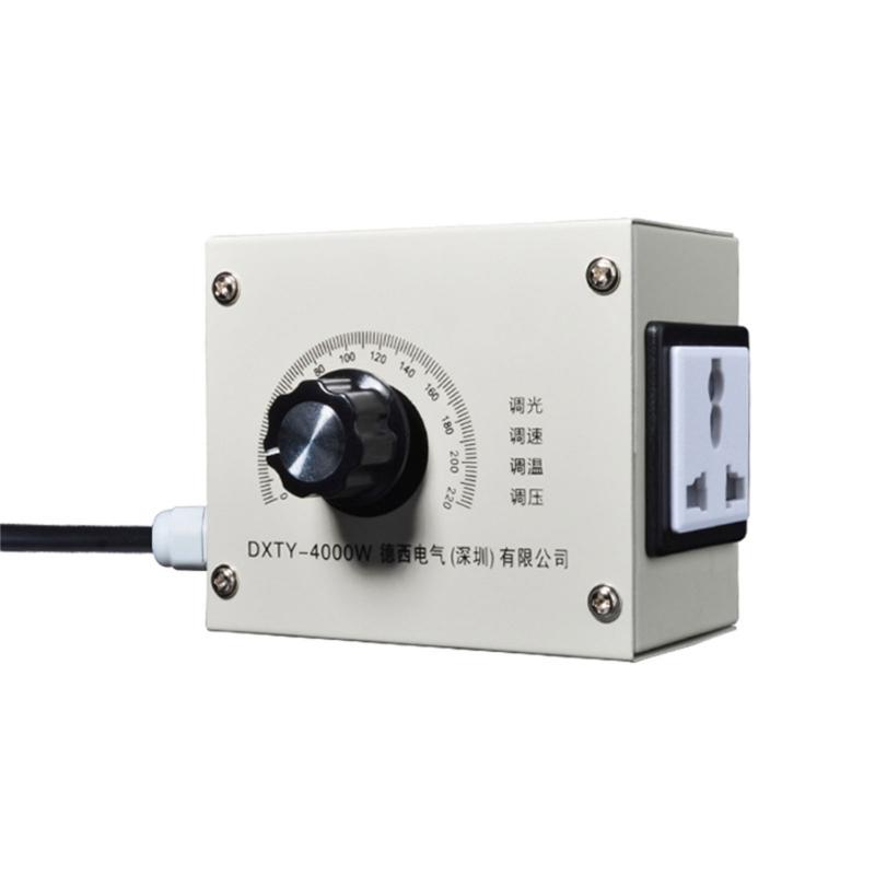 4000W Voltage Regulator 0-220V High Power Electronic Speed Regulator Variable Speed Reducers for Drills/Grinders/Heaters