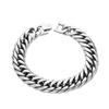 Stainless Steel Men's Trendy Cuban Hip Hop Titanium Bracelet