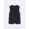 Gu By Uniqlo Collarless Vest Z  Can Be Set Up 