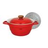 All-in-one Multi-purpose Pot for Boiling, Simmering, Steaming, and Frying, 27cm (5.4L) with Rack, Red, BMP-27FWEY