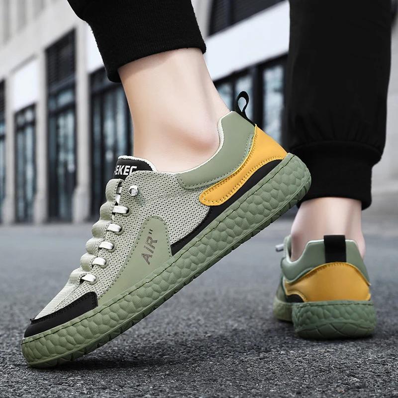 Mesh Men Running Sneakers Platform Athletic Mens Jogging Shoes Breathable Tennis Shoes Non-slip Male Walking Casual Sports Shoes