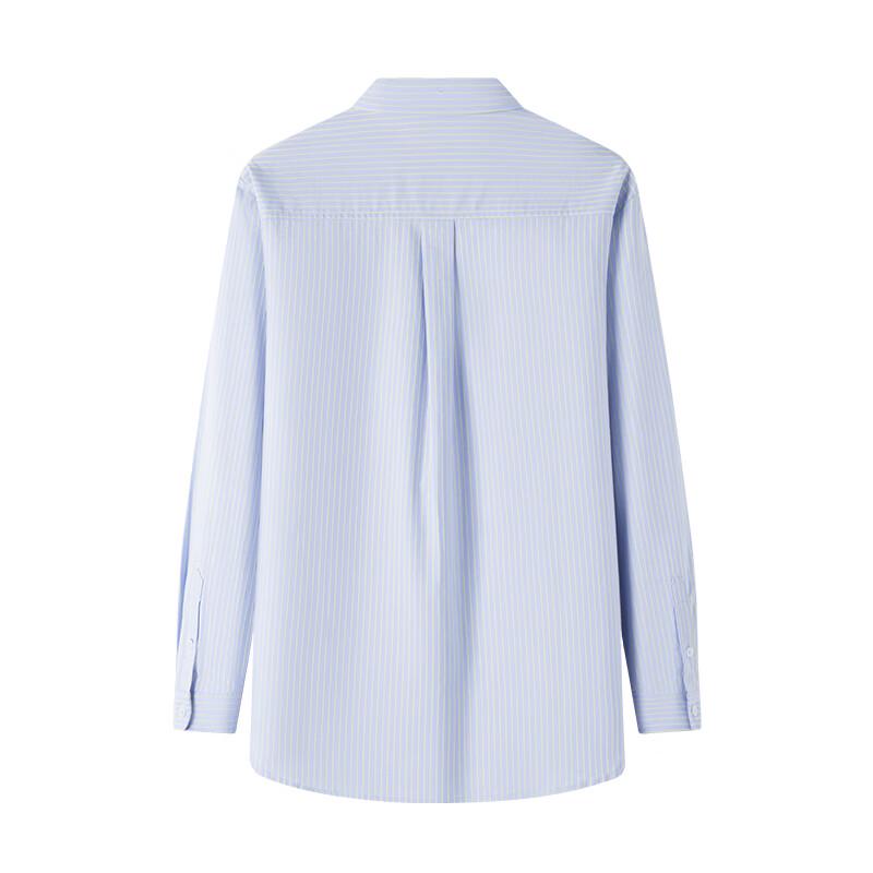 Navigare Women's Pure Cotton Striped Long Sleeve Shirt