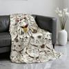 Manga anime T Turbo Oma kat Deken Zachte Plaid voor Huis Slaapkamer Bed Bank Picknick Reizen Kantoor Rust Dekendeksel Cadeau