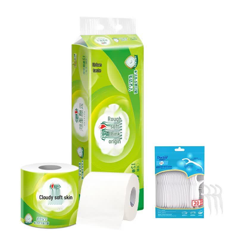 Dental Floss Picks  Cloud Series Toilet Paper Combo Pack