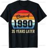 Vintage 1990 Limited Edition 35th Birthday Gifts 35 Year Old T-Shirt Unisex Summer Streetwear Tops Streetwear Ropa Hombre