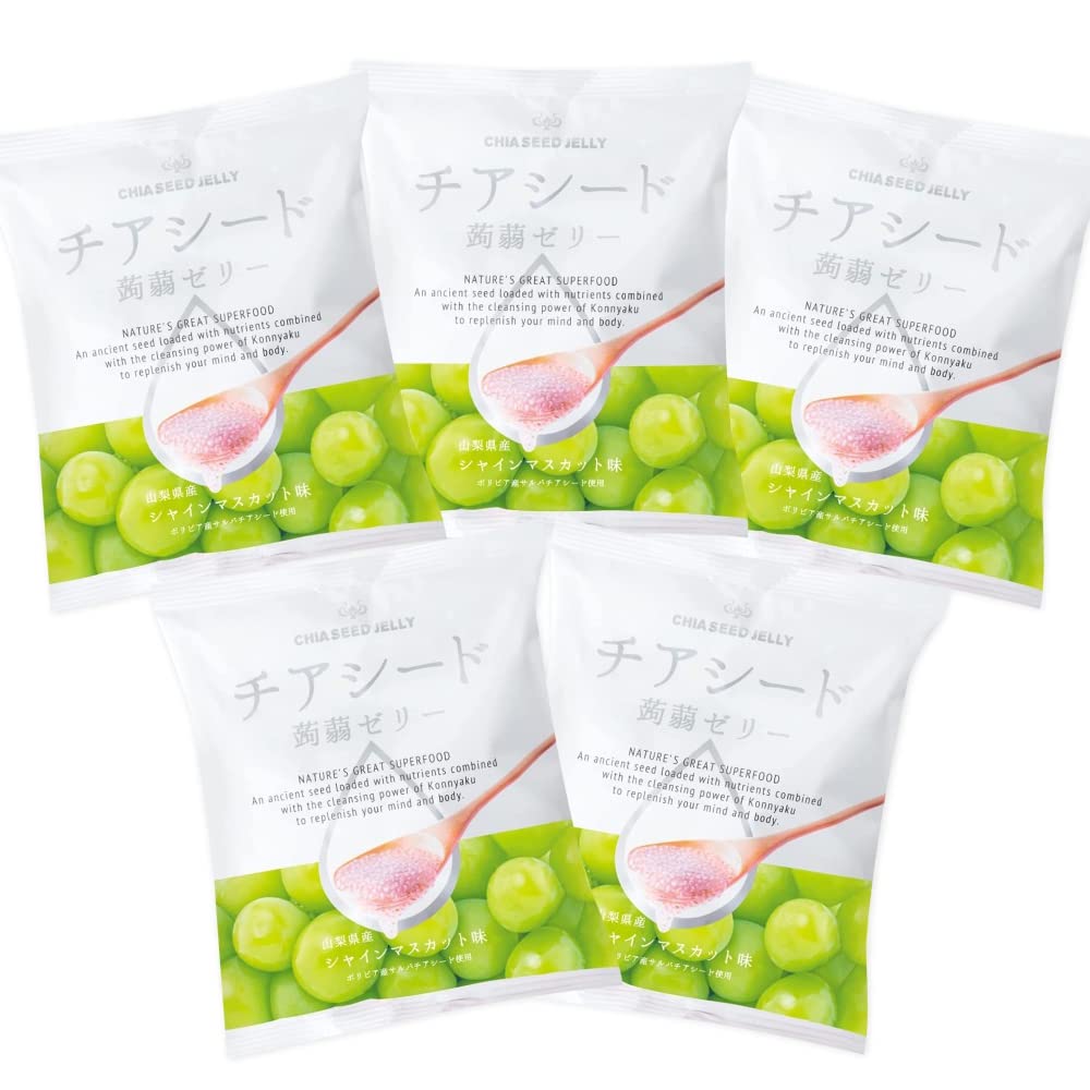 

Chia seed konjac jelly (Shine Muscat)