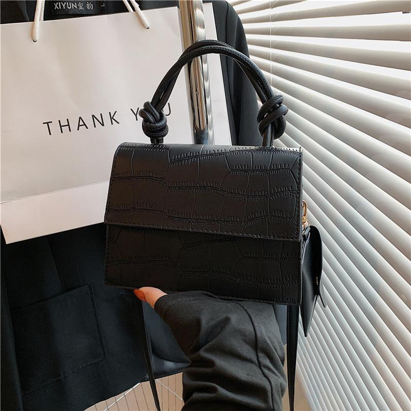 

Текстура сплошной универсальный женские сумки новые простые дорожные сумки через плечо на одно плечо женская повседневная квадратная сумка для работы (20cm<Max Length<30cm)