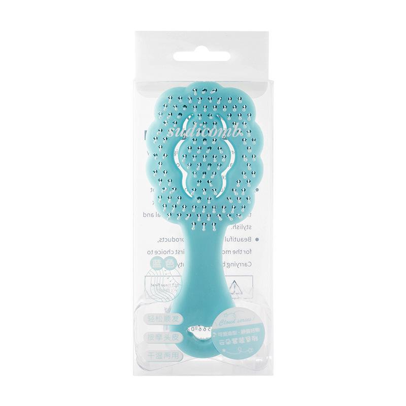 

Расческа-зеркало Su Di Kids Cloud с ручкой-ребром на воздушной подушке - Маленькая.