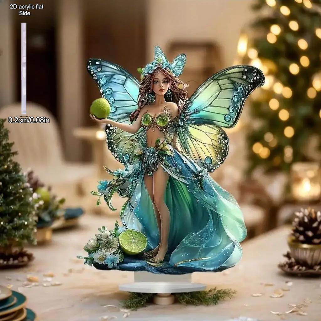 Bohemian Style Butterfly Fairy Statue Decoration - Forest Themed Decoration, Perfect for Bedroom and Living Room Decora, Home Tabletop Decorations,