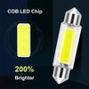 10Pcs31mm 36mm 39mm 41mm C5W C10W LED Bulb Canbus Festoon Auto White Led Car Interior Light Dome Reading License Plate Lamp 12V