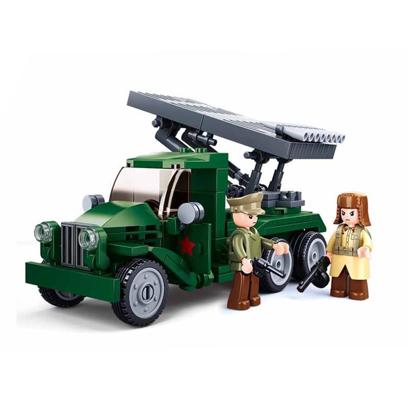 Militare WW 2 II BM-13 Artiglieria a Razzo Katyusha Cannoni Missilistici Esercito Arma Blocchi da Costruzione Kit Mattoncini Modello Classico Giocattoli Regalo per Ragazzo Senza Scatola