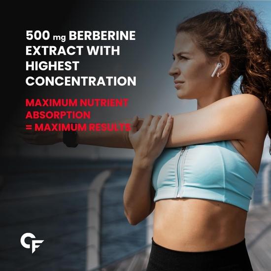 Carbamide Forte Berberis Berberine 95% with Milk Thistle & Cinnamon | Berberine Capsules 500 Mg | Berberine Supplements | 60 Veg Capsule