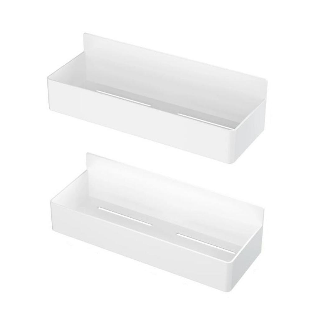 

2 шт. Регулируемые магнитные полки, экономящие место, магнитные корзины для хранения, холодильник белый