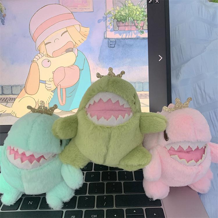 Cartoon Kawaii Chubby Dinosaur Plush Doll Keychain Pendant Creative Ins Small Fresh Dinosaur Backpack Pendant Kids Gifts