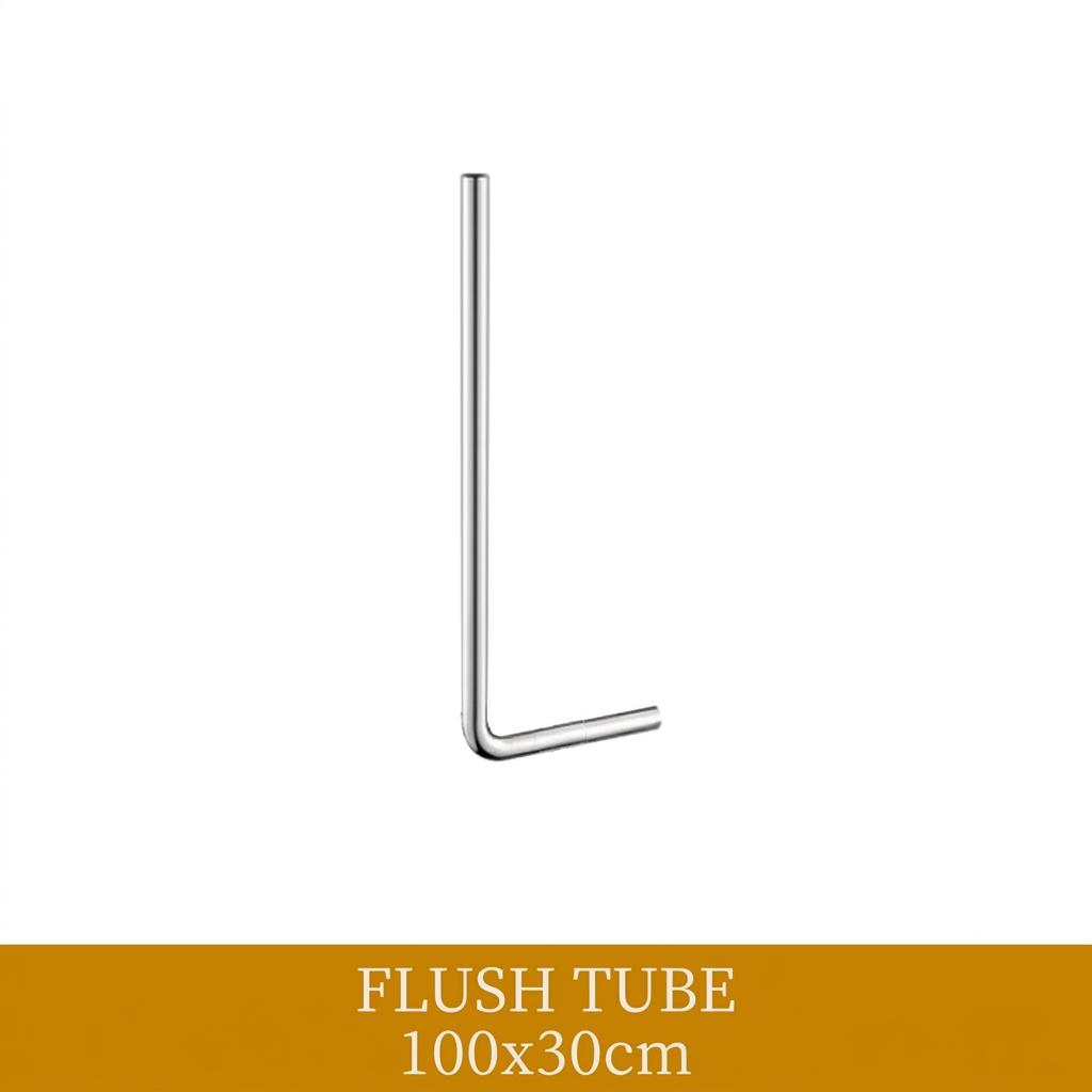 Copper Hand-Held Adjustable Length Squat Toilet Horizontal Flush Valve with Delay Function Flush Pipe Bathroom Pedal Operated