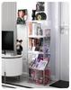 Acrylic Transparent Bookshelf: Dustproof, Large-Capacity Magazine & CD Display Box.