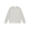 MLB Monogram Series New York Yankees FW24 All Over Print Casual Long Sleeve Pullover Crewneck Sweatshirt Unisex sweatshirt Cream 3AMTM1344-50CRD