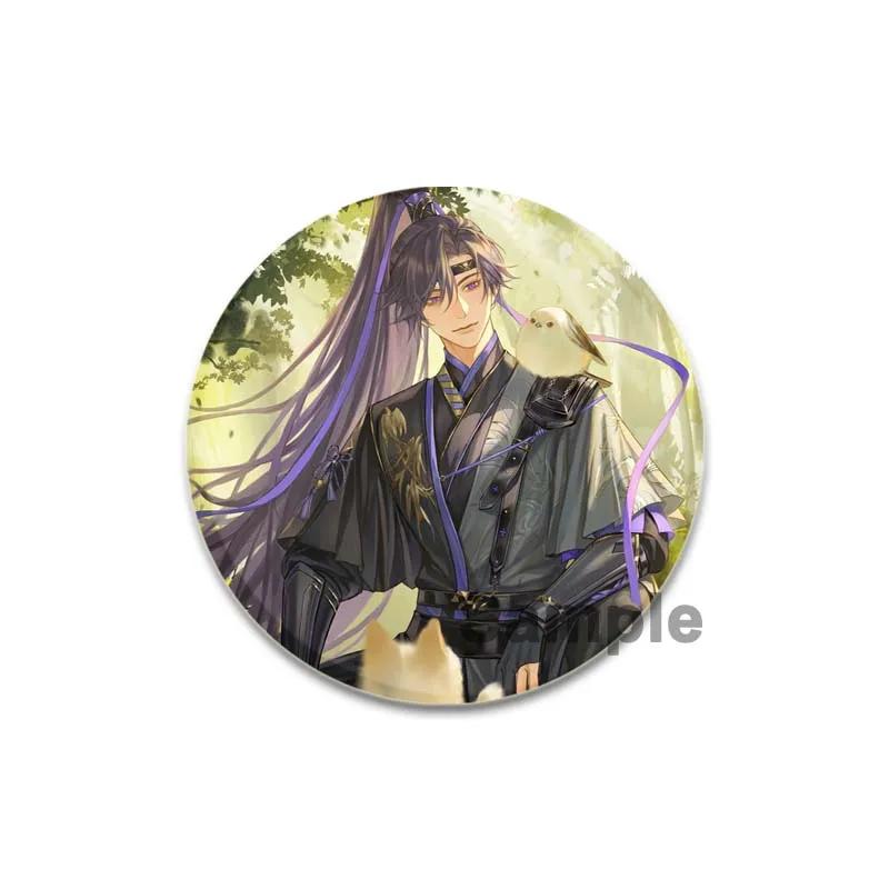 32/44/58mm Handmade Tinplate Plastic Badge Ashes of The Kingdom Brooches for Collar Clothes Backpack Jewelry Fans Gifts Card Games