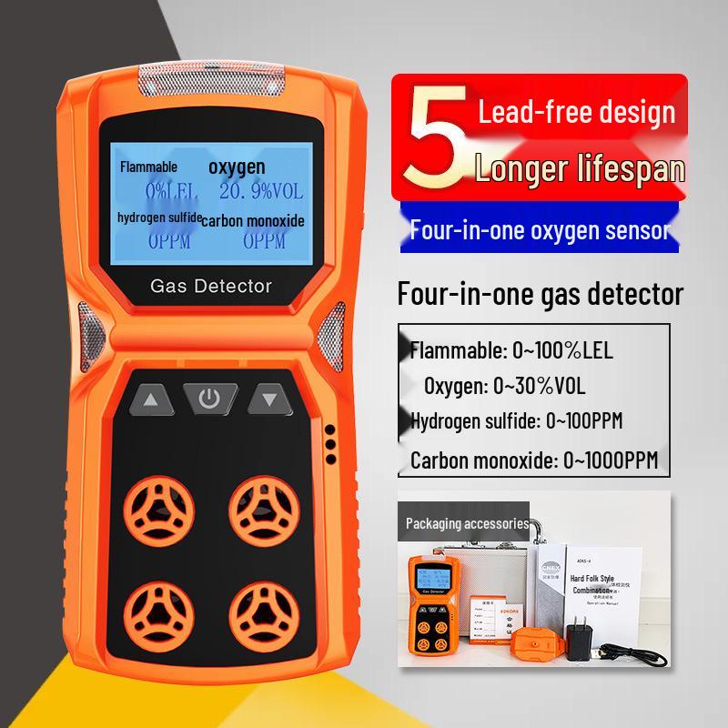 Aidekes ADKS-4 Explosion-Proof Four-in-One Portable Gas Detector for Toxic and Harmful Gases