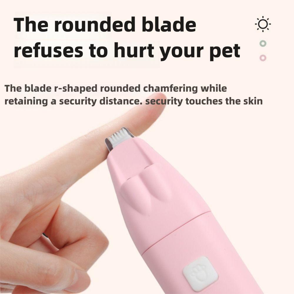 with Led Light Dog Hair Trimmer Rechargeable Waterproof Pet Foot Hair Trimmer Pet Care Supplies Electric Pet Shaver