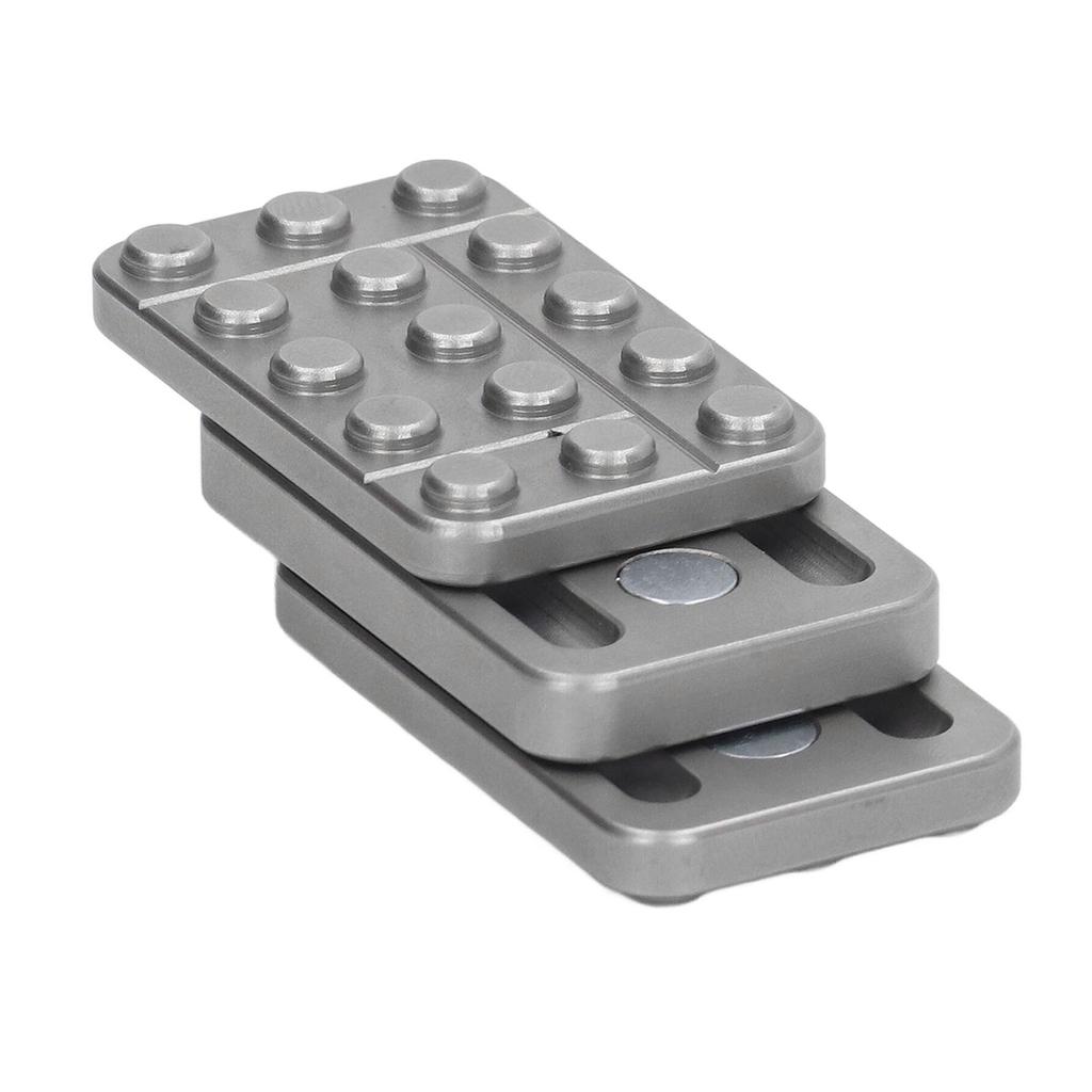 Metall ADHS Autismus Push Slider Spielzeug Erwachsener Büro Schreibtisch Angst Stressabbau Magnetisch 3 Schichten Haptisch