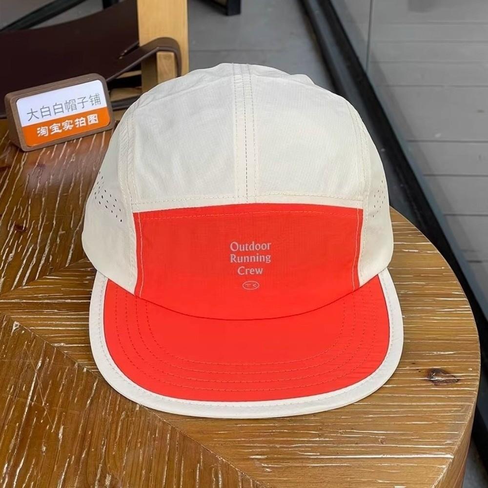 Mesh Flat-brim Sports Cap Breathable Sun Hat Unisex Running Cap Casual