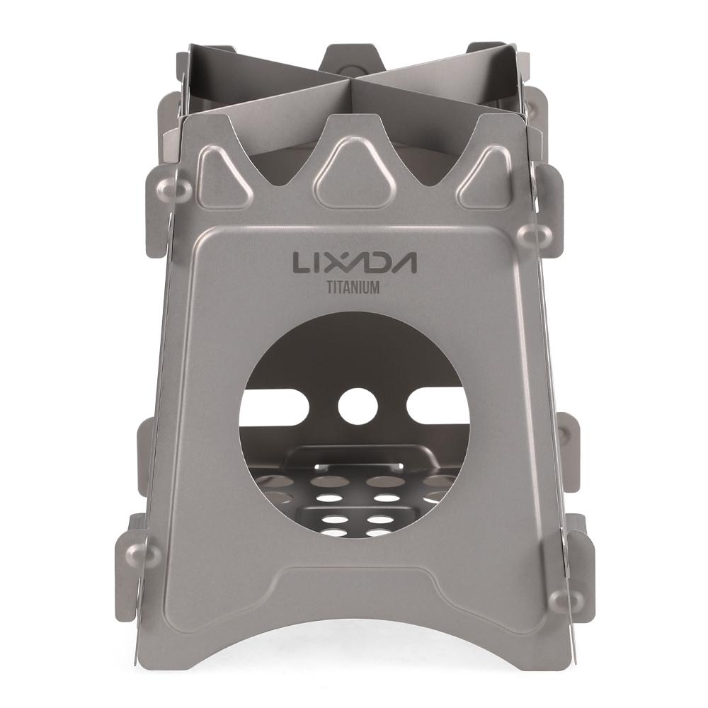 Lixada Кемпинг Титановая дровяная печь Портативная складная дровяная походная печь — фото 11