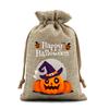 Halloween Kinder Zuckertüte Kürbis Geist Leinen Bündel Mundbeutel Geschenktüte Kordelzug Süßigkeitentasche Lager