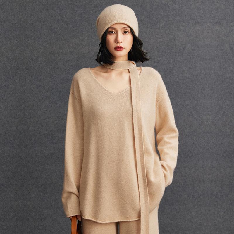 Women's Versatile Cashmere Sweater: Fashionable, Gentle Style for Autumn & Winter