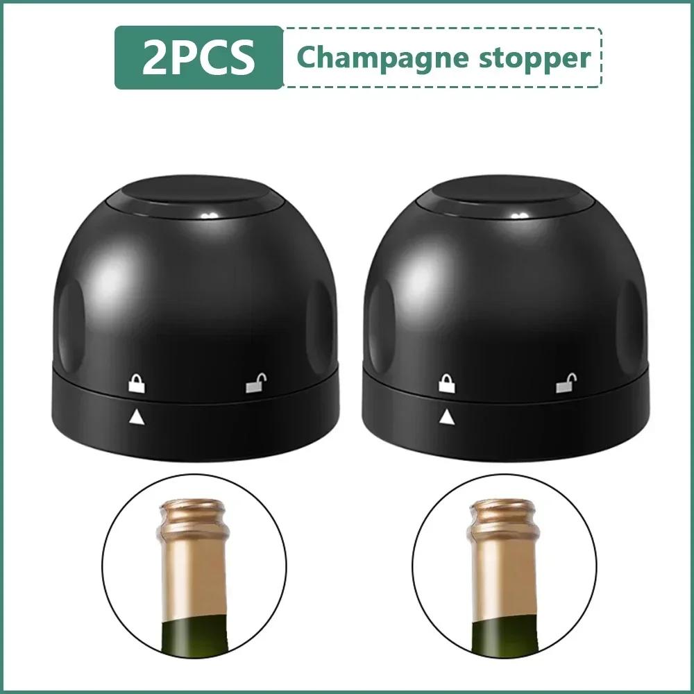 Home Champagne Bottle Stopper Drinkware Bar Accessories Cocktail Reusable to Keep Silicone Sealing Barware Kitchen Dining Garden
