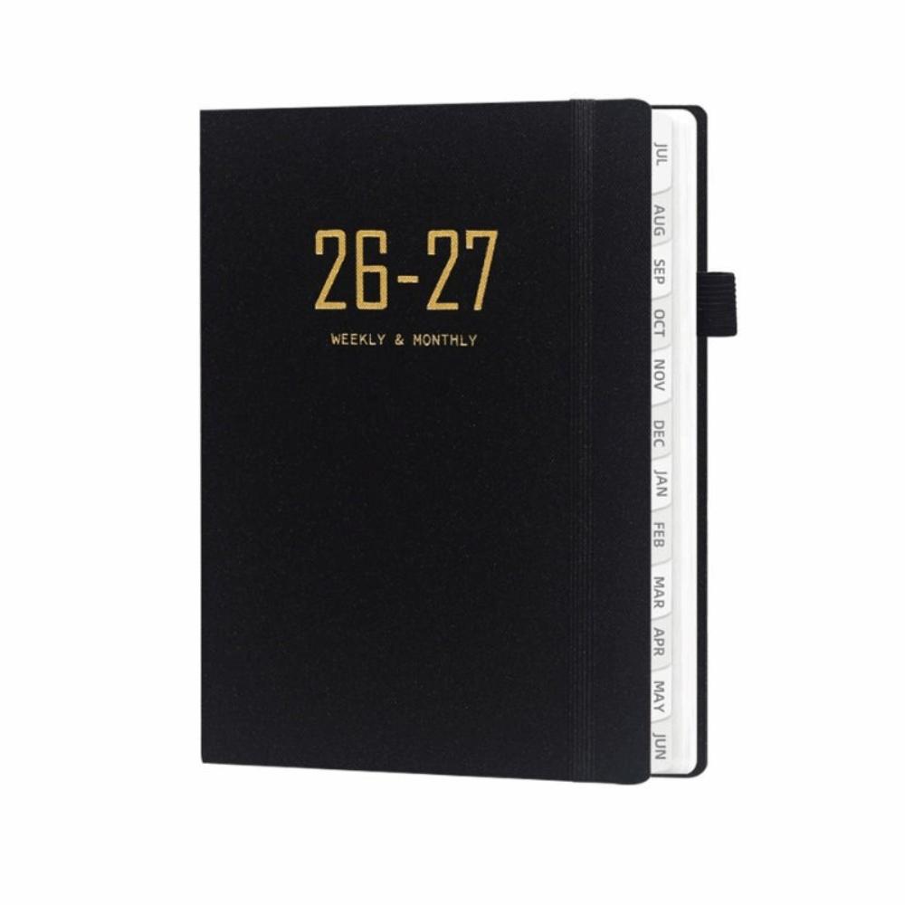 Daily Planning 2027 A5 Planner Notebook with Strap Daily Planner Fabric Notebook  Office Stationery