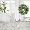 Eucalyptus Leaf Wreath UV-Resistant Silk Leaves Greenery Garland Front Door Artificial Wreath Christmas Decor