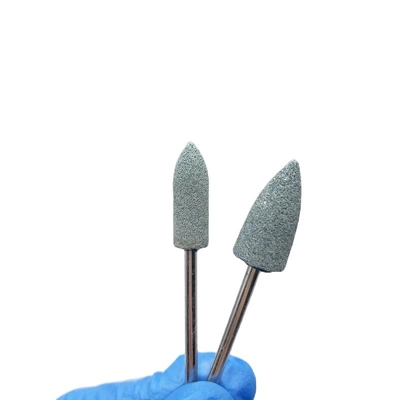 10Pcs Mounted Stones Grinders 2.35Mm Contours Geramic Green Stones Grind Polisher Green Hp Polishing Stone Drills