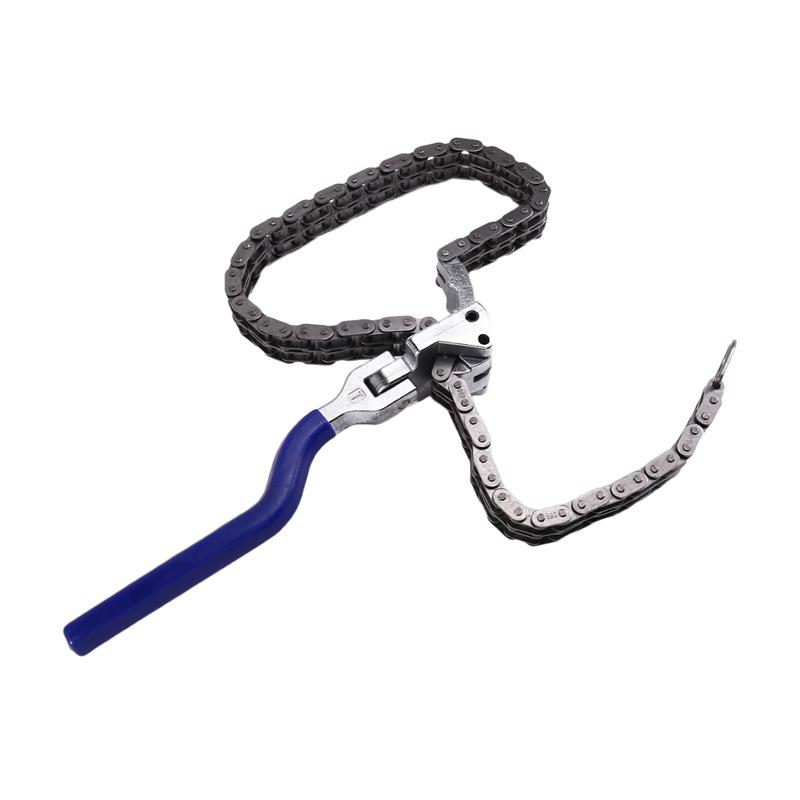 Auto Handle Tools Chain Type Oil Filter Wrench Spanner Long Handle Ergonomic Auto Car Repairing Tool Set