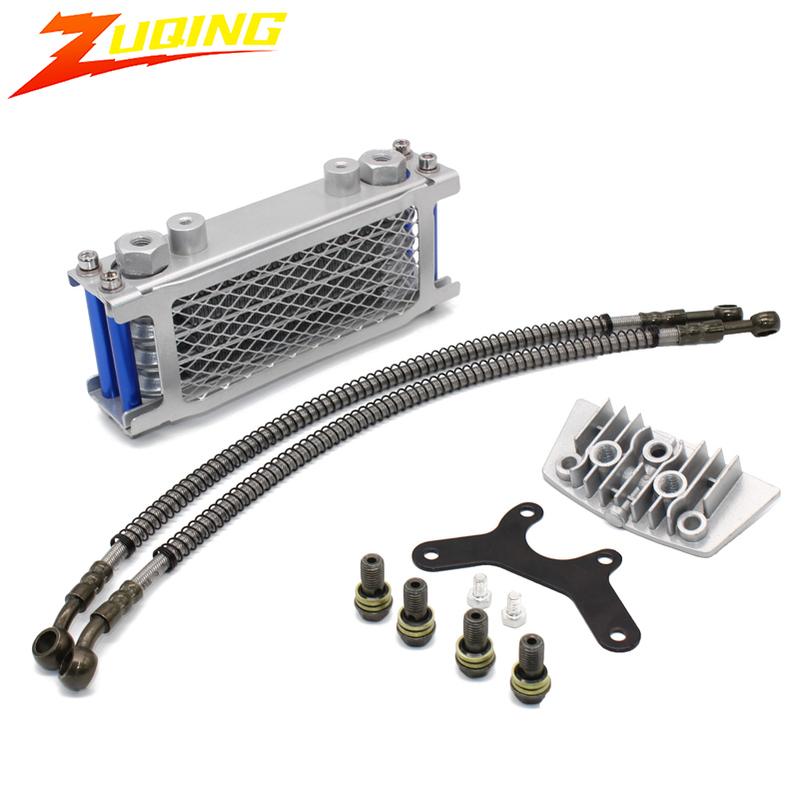Motorcycle Oil Cooler Oil Radiator Kit For KTM Monkey 125 250 Honda Yamaha Kawasaki Universal Pit Dirt Bike Motocross Assessor